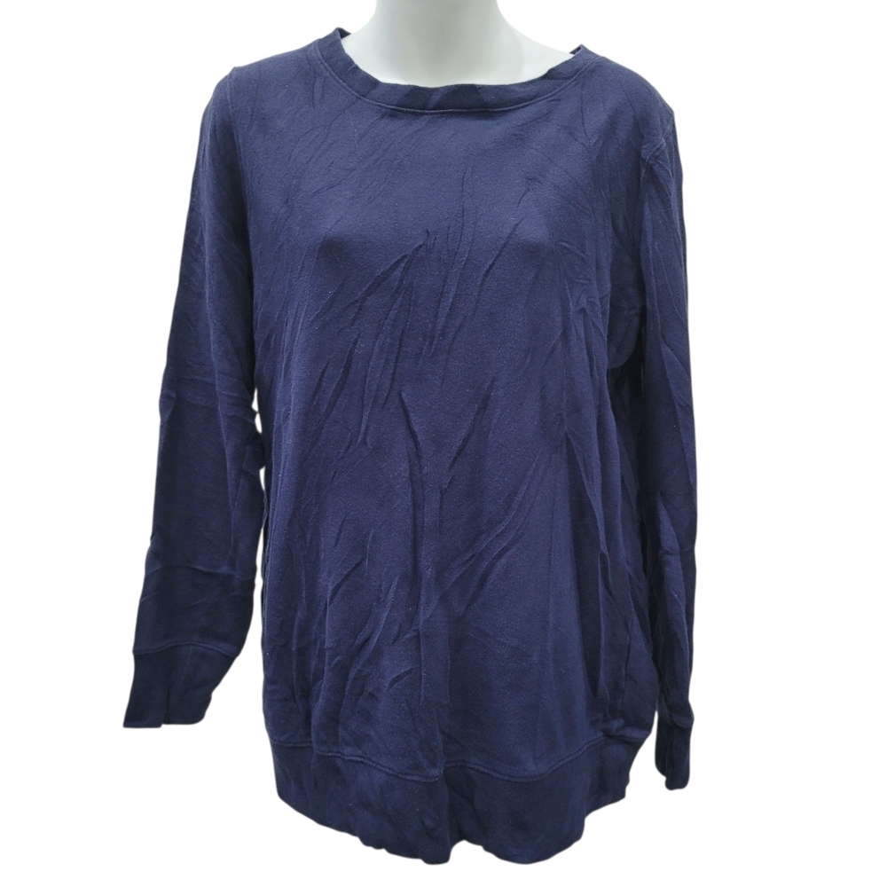 2/$20 Gap Navy Blue Maternity Crewneck Sweatshirt Top Size: M
